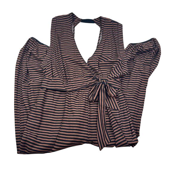Free People Movement Find The Chi Striped Onesie Jumpsuit Women's Size Medium - Picture 5 of 11